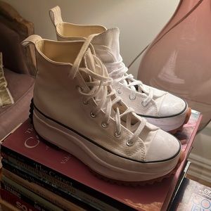 Converse Run Star Hike Platform in White
